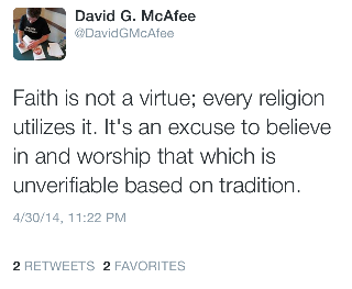 Faith is not a Virtue