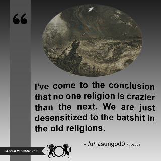 No Religion is Crazier then the next