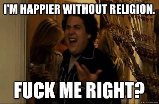 Happier without Religion