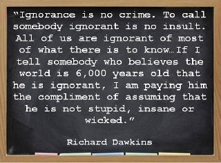 Ignorance is no crime