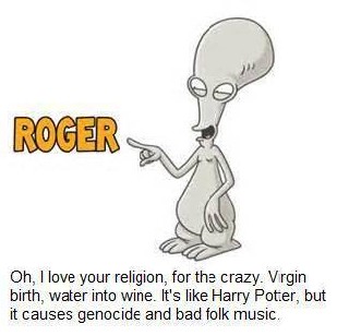 Roger loves your religion