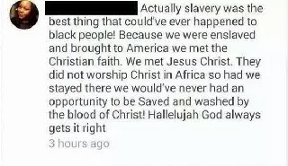 slavery is best for black people