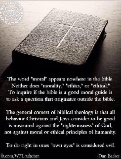 Moral is not in the bible