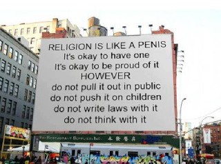 Religion is like a Penis