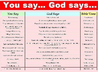 you say