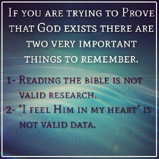 trying to prove god exists