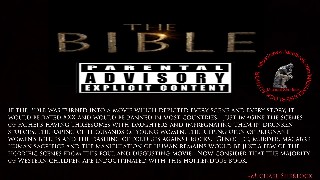 The Bible rated XXX