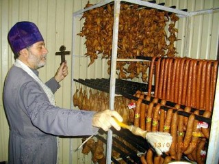 Blessed sausages