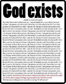 God Exists Thanks to Word of Mouth