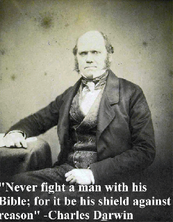 Never fight a man with his bible