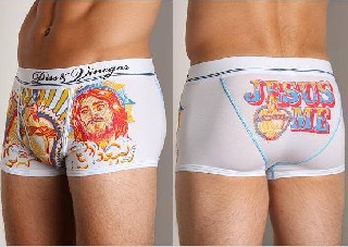 Piss and Vinegar I Love Jesus Boxer Brief