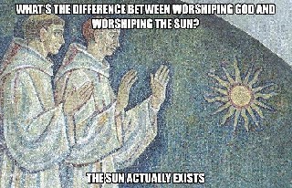 Worshipping the sun