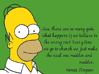 Homer Simpson So Many Gods