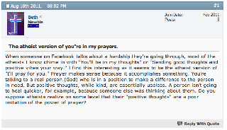 Praying atheists