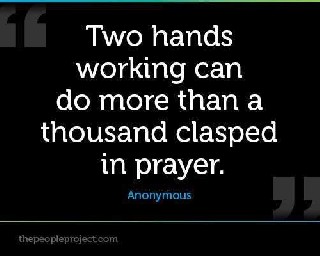 praying