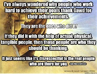 thank gawd is frequently disrespectful