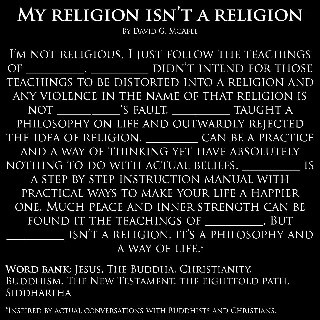 My Religion is not a Religion by David G  McAfee