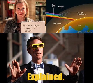 How do you explain sunset if there is no god