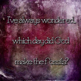 on which day did god make the fossils