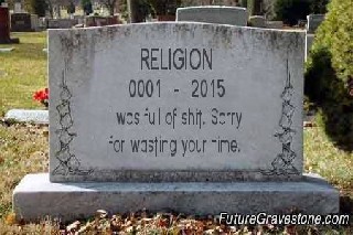Religion and her Gravestone