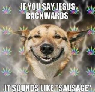 Jesus backwards