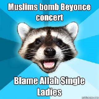 Muslims bomb Beyonce concert
