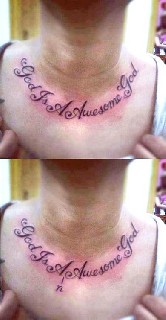 a religiot got tattooed