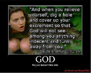 God does not like your shite