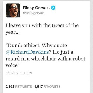 Ricky Gervais tweets