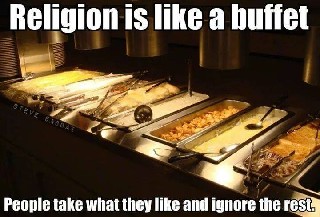 Religion is like a buffet