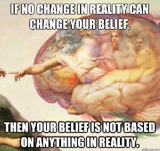 reality vs belief