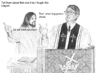 Jesus fought the Dragon