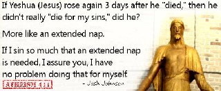 died for your sins