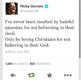 insulted by hateful satanists