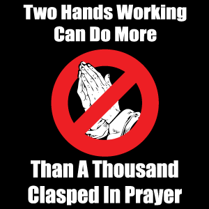 Two hands working