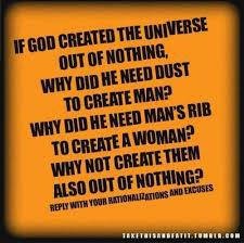 created out of nothing