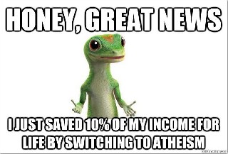 Jesus saves but Atheism saves more  D