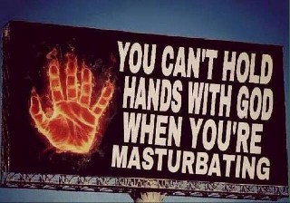 You can t hold hands with God