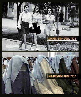 Women in Kabul with and without Islam