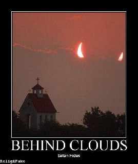 Behind clouds
