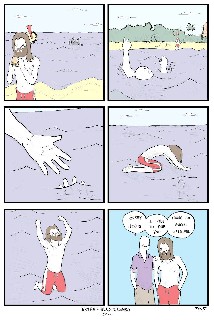 Jesus would be a terrible lifeguard
