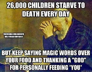26000 children starve to death every day