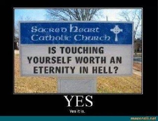 Jesus is watching you masturbate