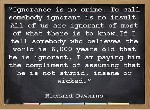 Ignorance is no crime