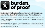 Logical Fallacies burden of proof
