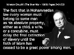 Winston Churchill on Islam and Slavery