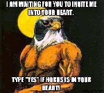Type YES if Horius is in your heart