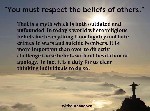 respect belief of others