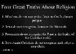 4 great truths about Religions