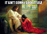 on your knees